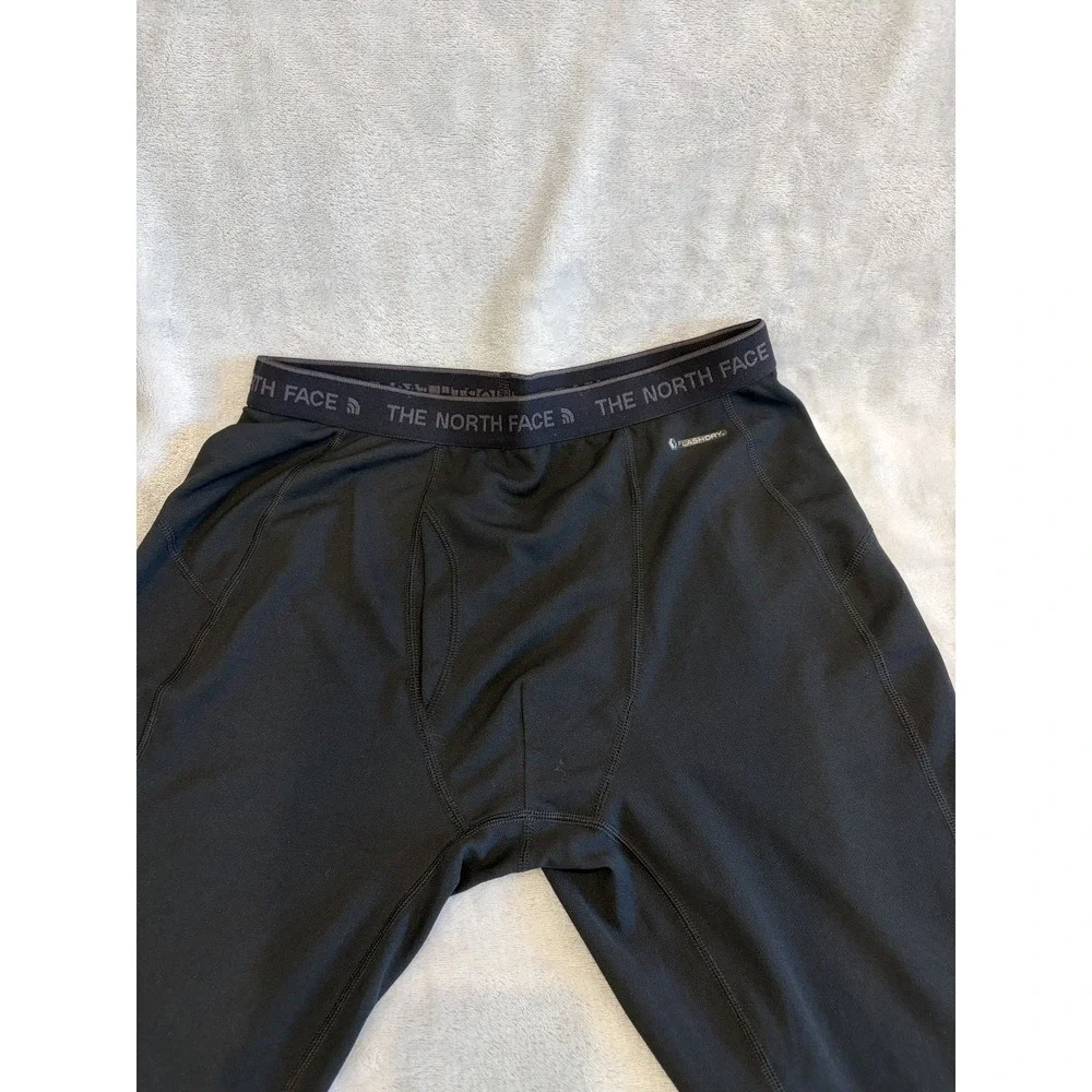 The North Face Mens S Black FlashDry Base Layer Bottoms Long Underwear Thermal